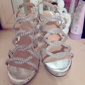 Really nice silver heels